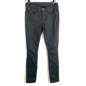 Helmut Lang Jeans Women's 25 gray coated Mid‎ Rise Skinny